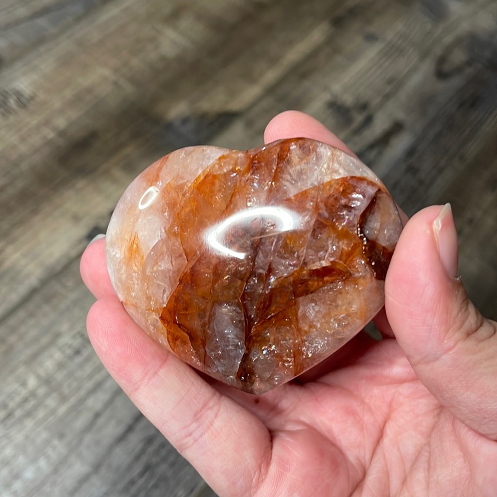 GORGEOUS Fire Quartz Crystal Heart🫶🏼✨